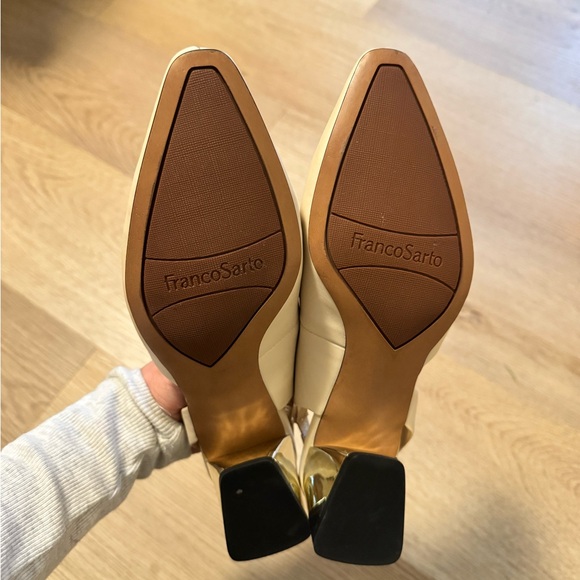 Franco Sarto Women's Elegant Cream Heels - Picture 7 of 12